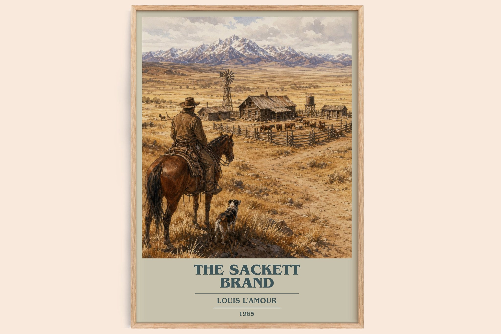 The Sackett Brand Book Cover Poster by Louis L'Amour
