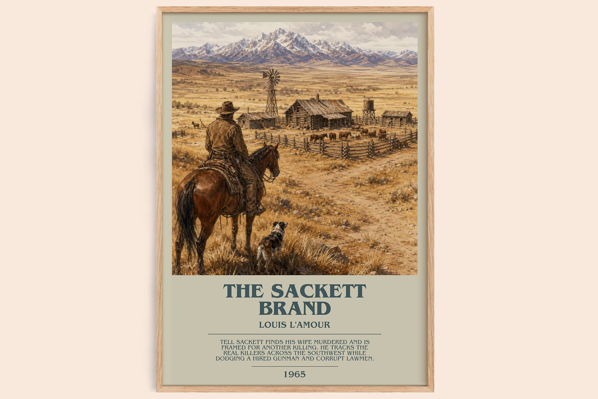The Sackett Brand Bookish Wall Art by Louis L'Amour