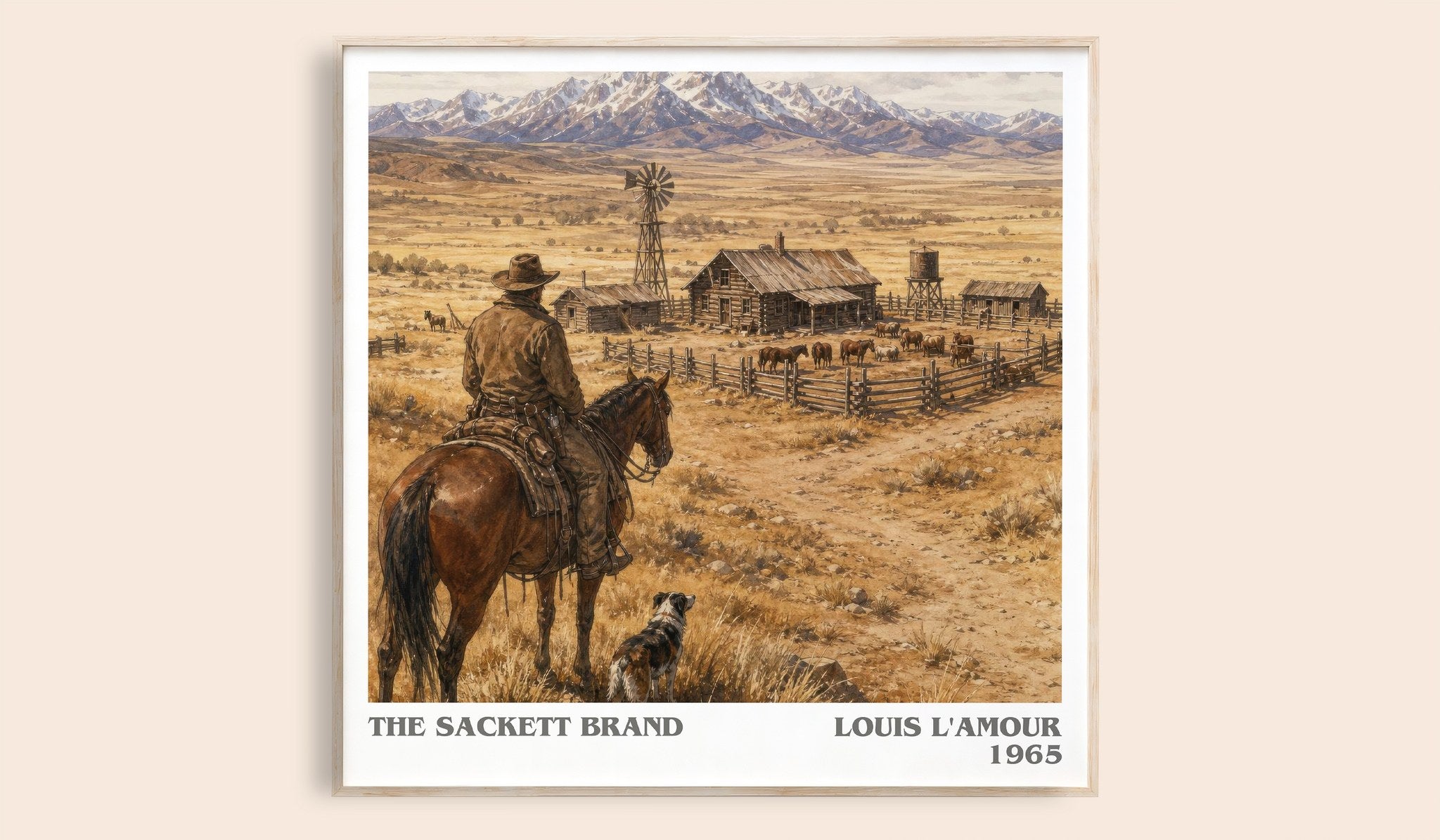 The Sackett Brand Literary Art Print by Louis L'Amour