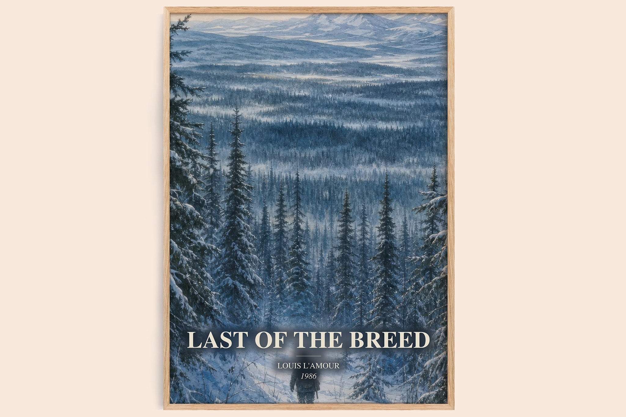 Last of the Breed Book Watercolour Illustration by Louis L'Amour