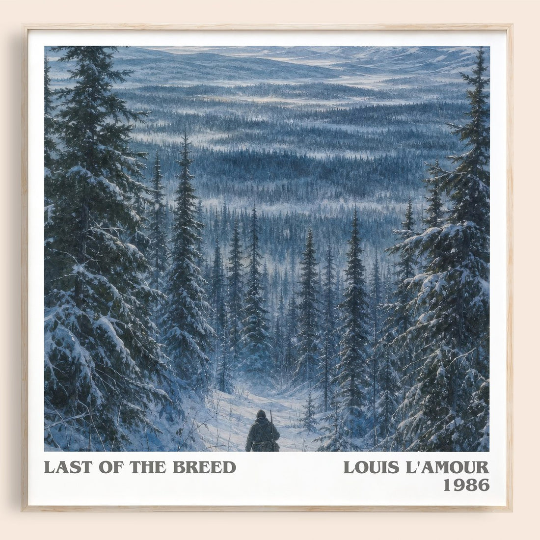 Last of the Breed literary book poster by Louis L'Amour – framed literary art print