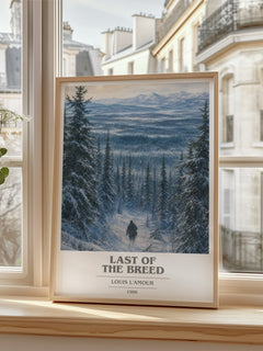 Last of the Breed book cover poster colour and style options – Louis L'Amour book art
