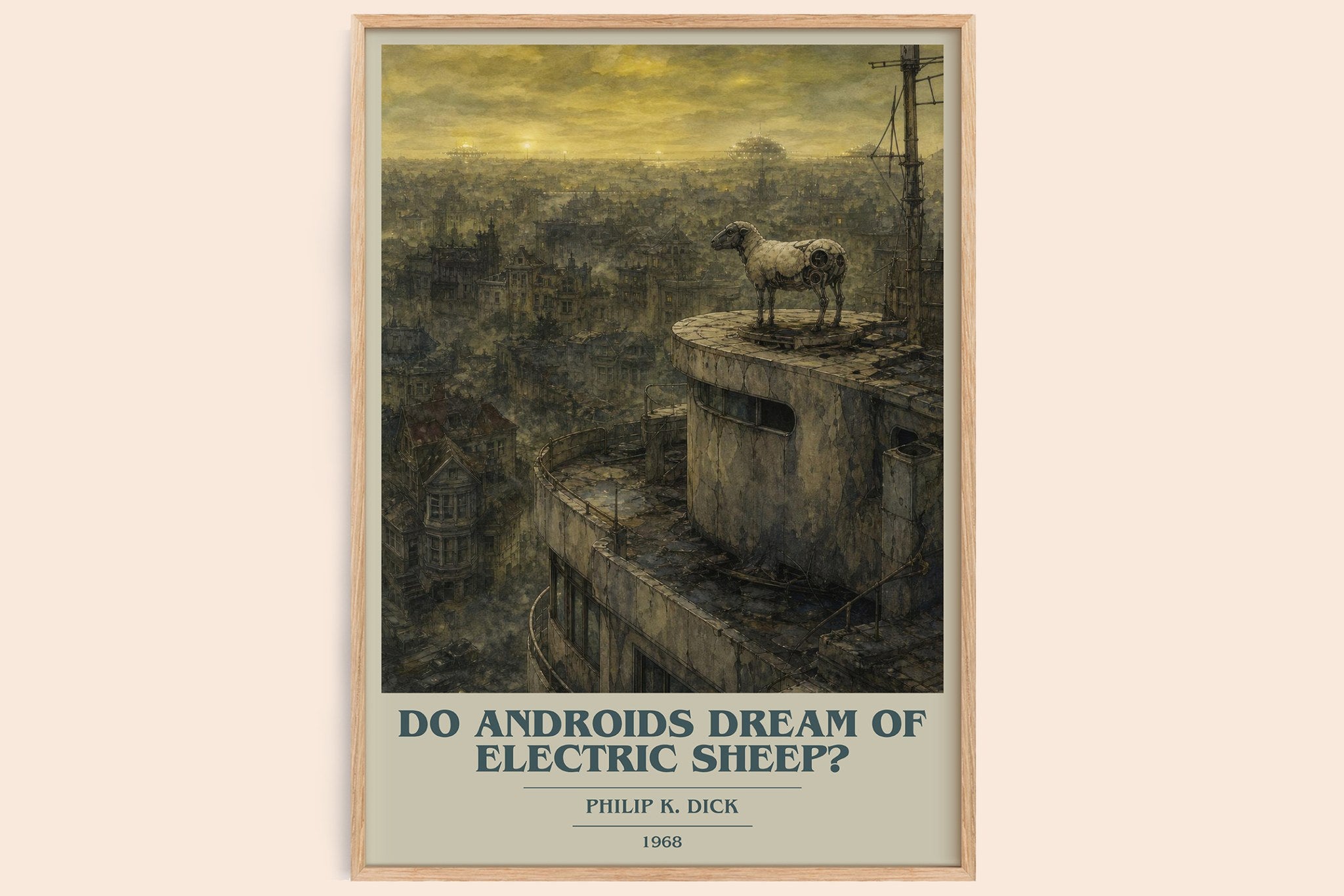 Do Androids Dream of Electric Sheep? Book Cover Poster by P. Dick