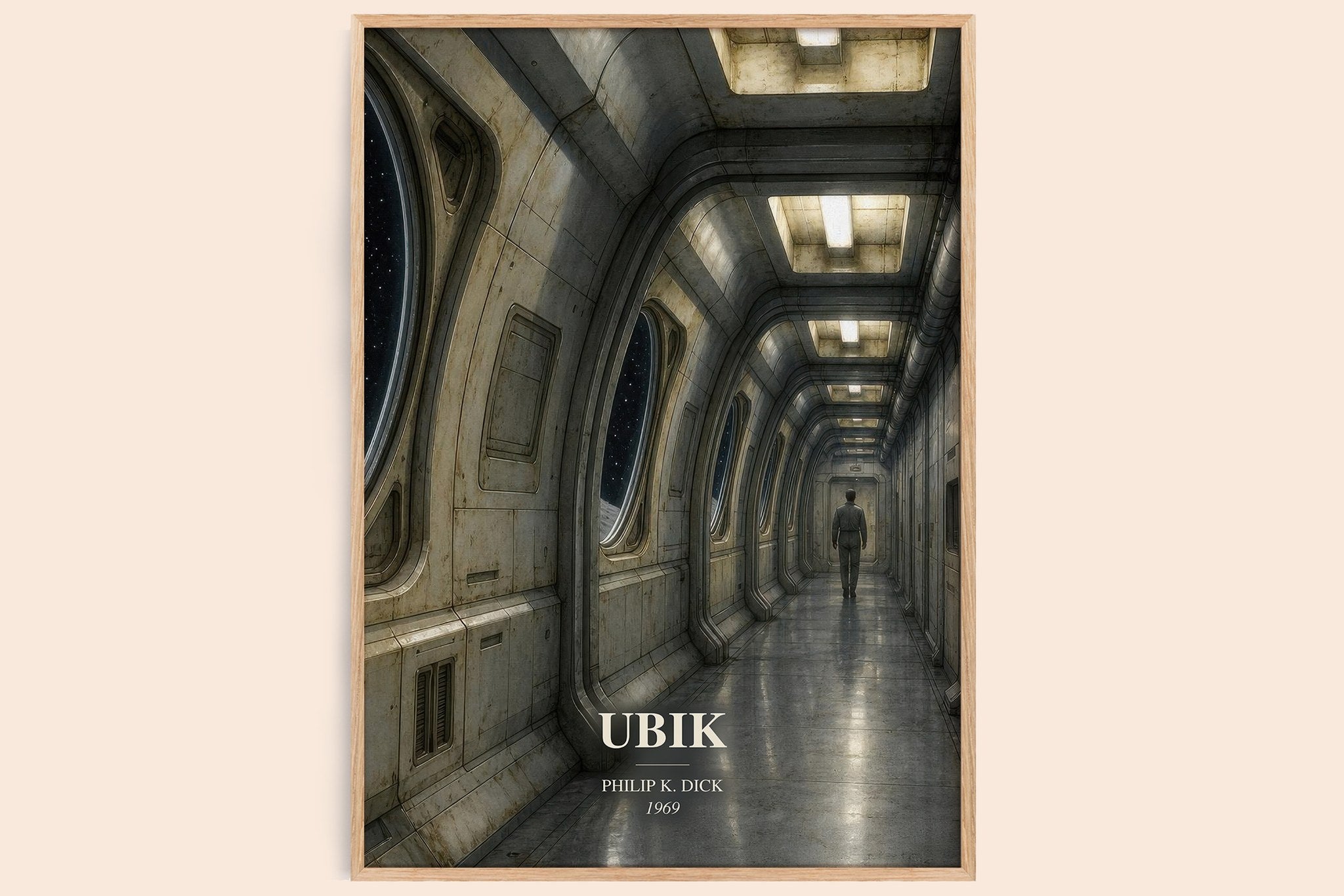Ubik Book Watercolour Illustration by Philip K. Dick