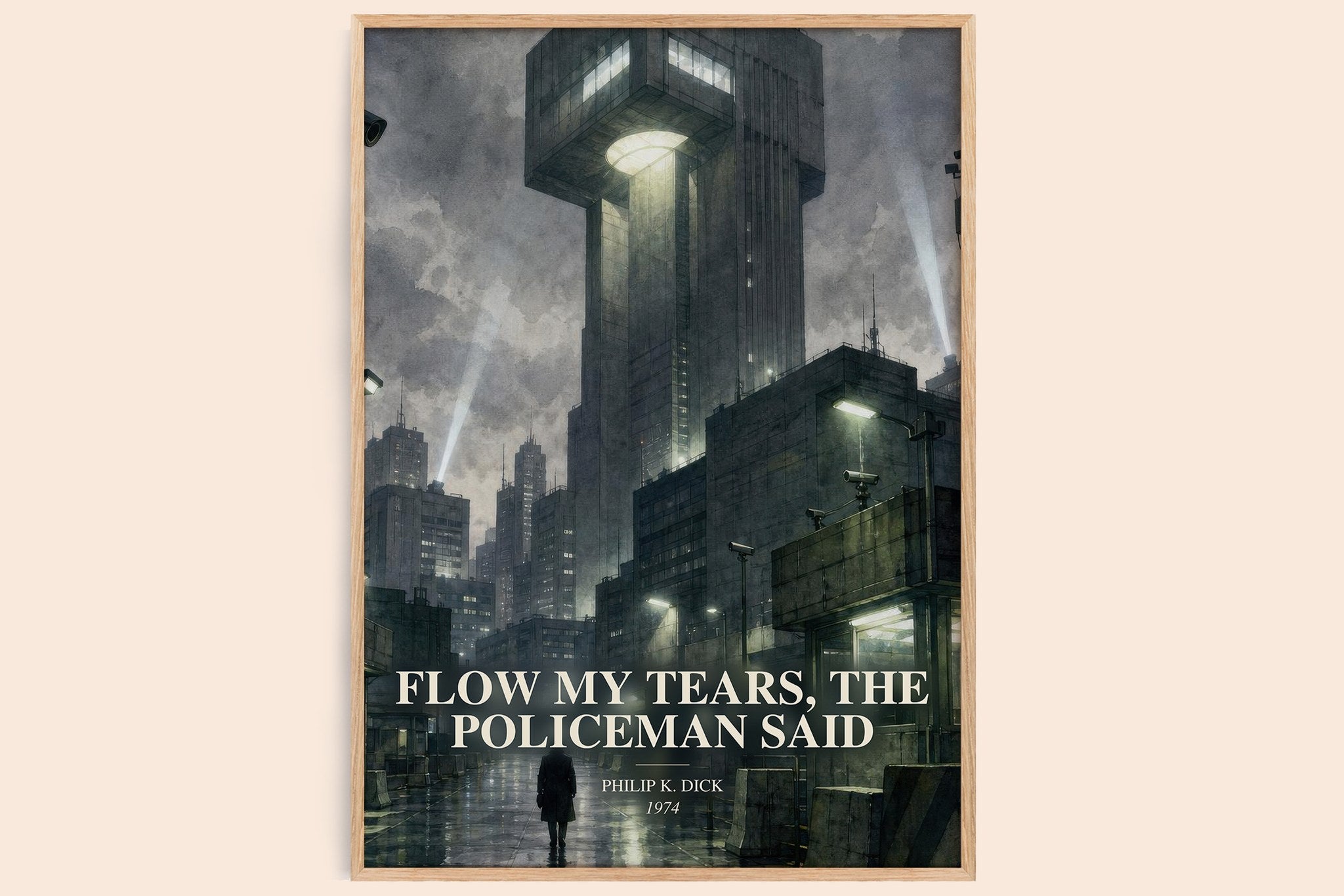 Flow My Tears, the Policeman Said Book Watercolour Illustration by Philip K. Dick