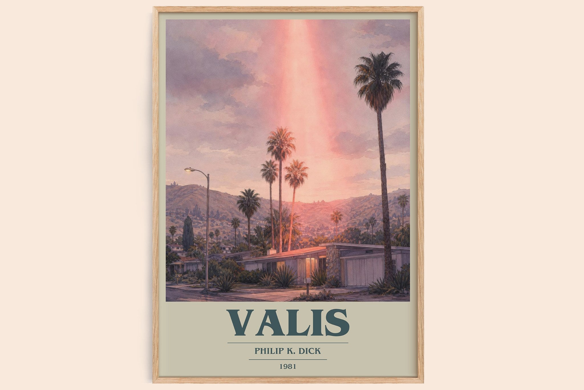 VALIS Book Cover Poster by Philip K. Dick