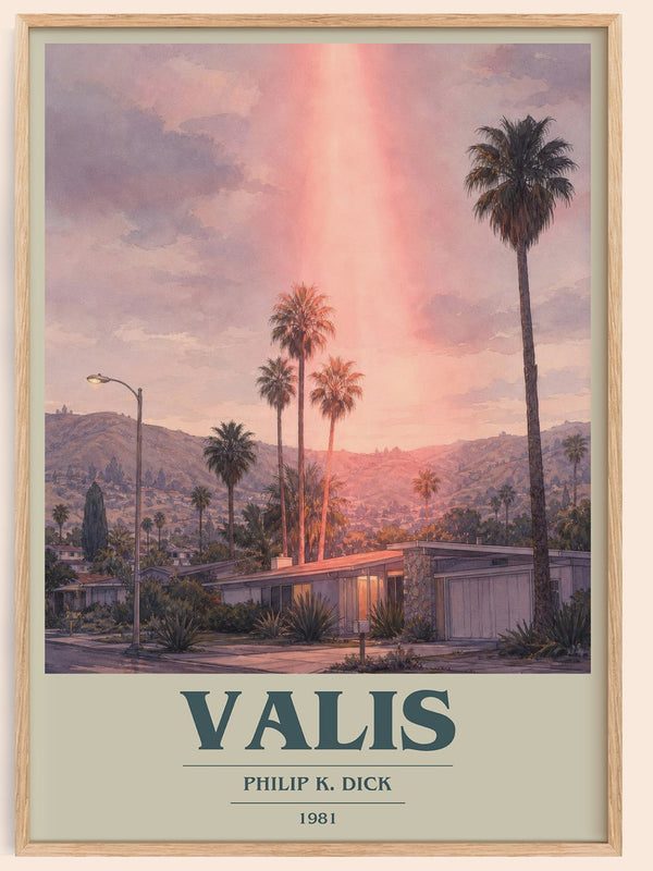 VALIS book cover book poster by Philip K. Dick – framed literary art print