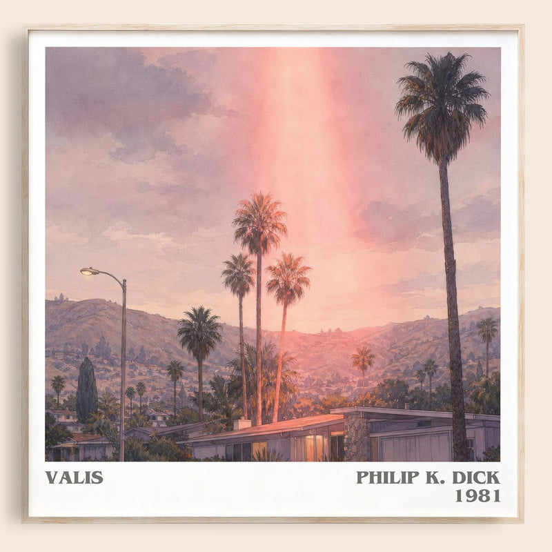 VALIS literary book poster by Philip K. Dick – framed literary art print