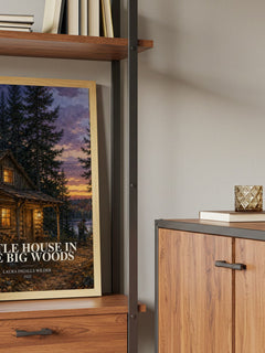 Little House in the Big Woods book watercolour illustration paper finish options – matte satin gloss