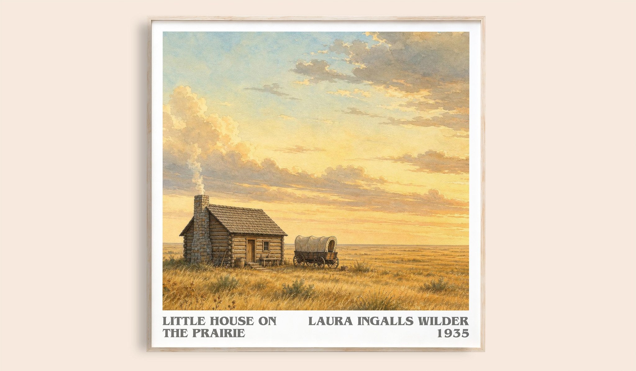Little House on the Prairie Literary Art Print by Laura Ingalls Wilder
