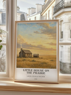 Little House on the Prairie book cover poster colour and style options – Laura Ingalls Wilder book art