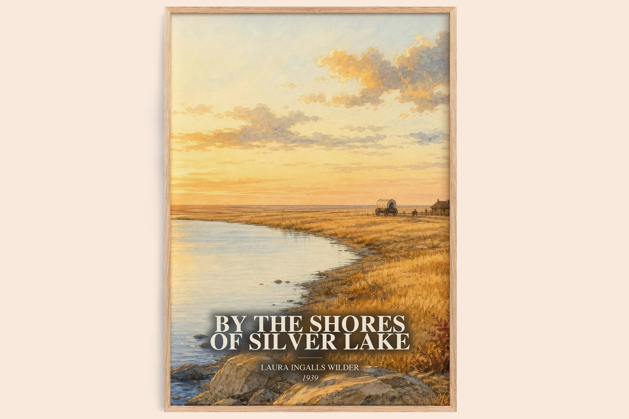 By the Shores of Silver Lake Book Watercolour Illustration by Laura Ingalls Wilder