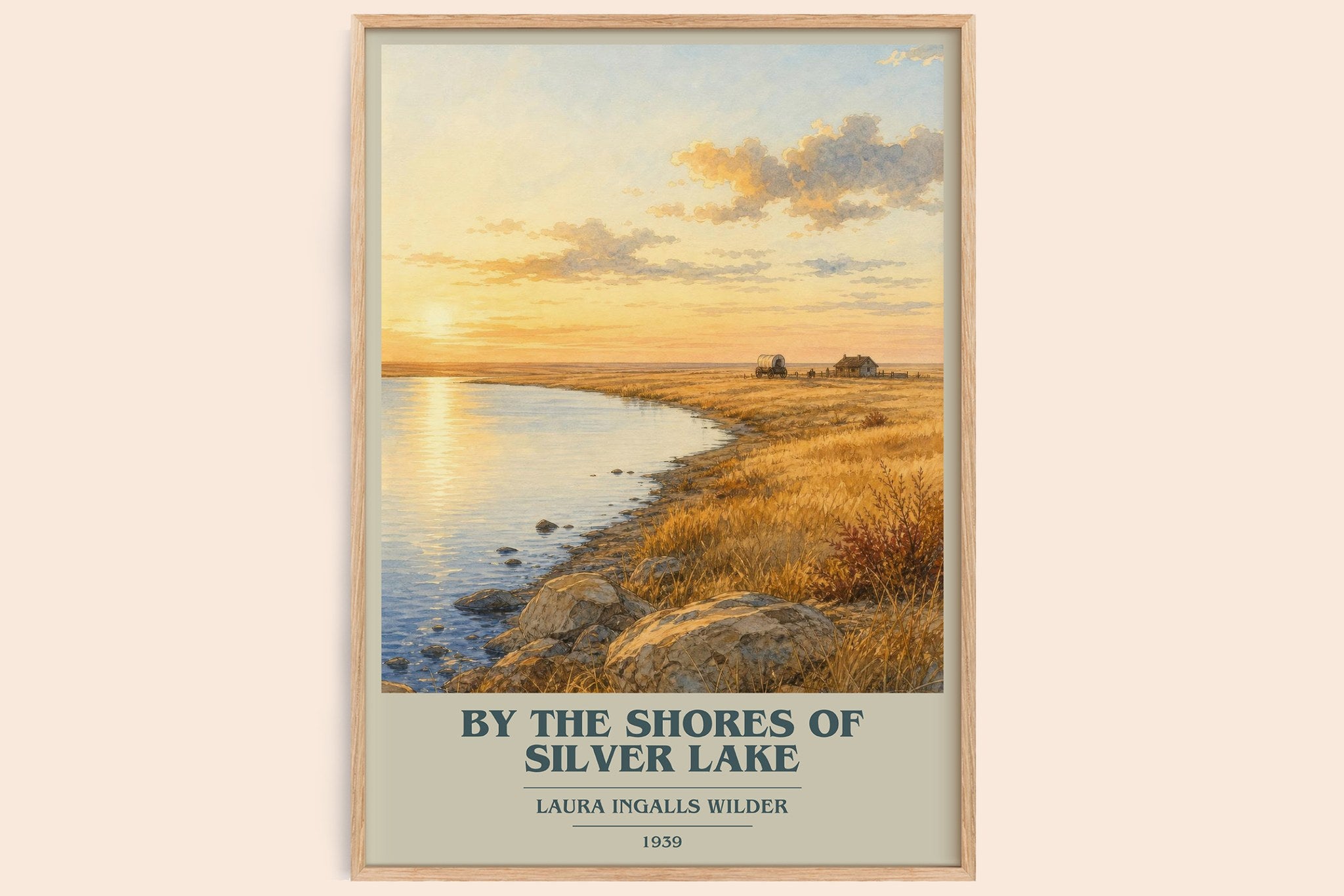By the Shores of Silver Lake Book Cover Poster by Laura Ingalls Wilder
