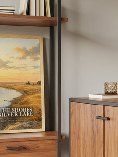 By the Shores of Silver Lake book watercolour illustration paper finish options – matte satin gloss