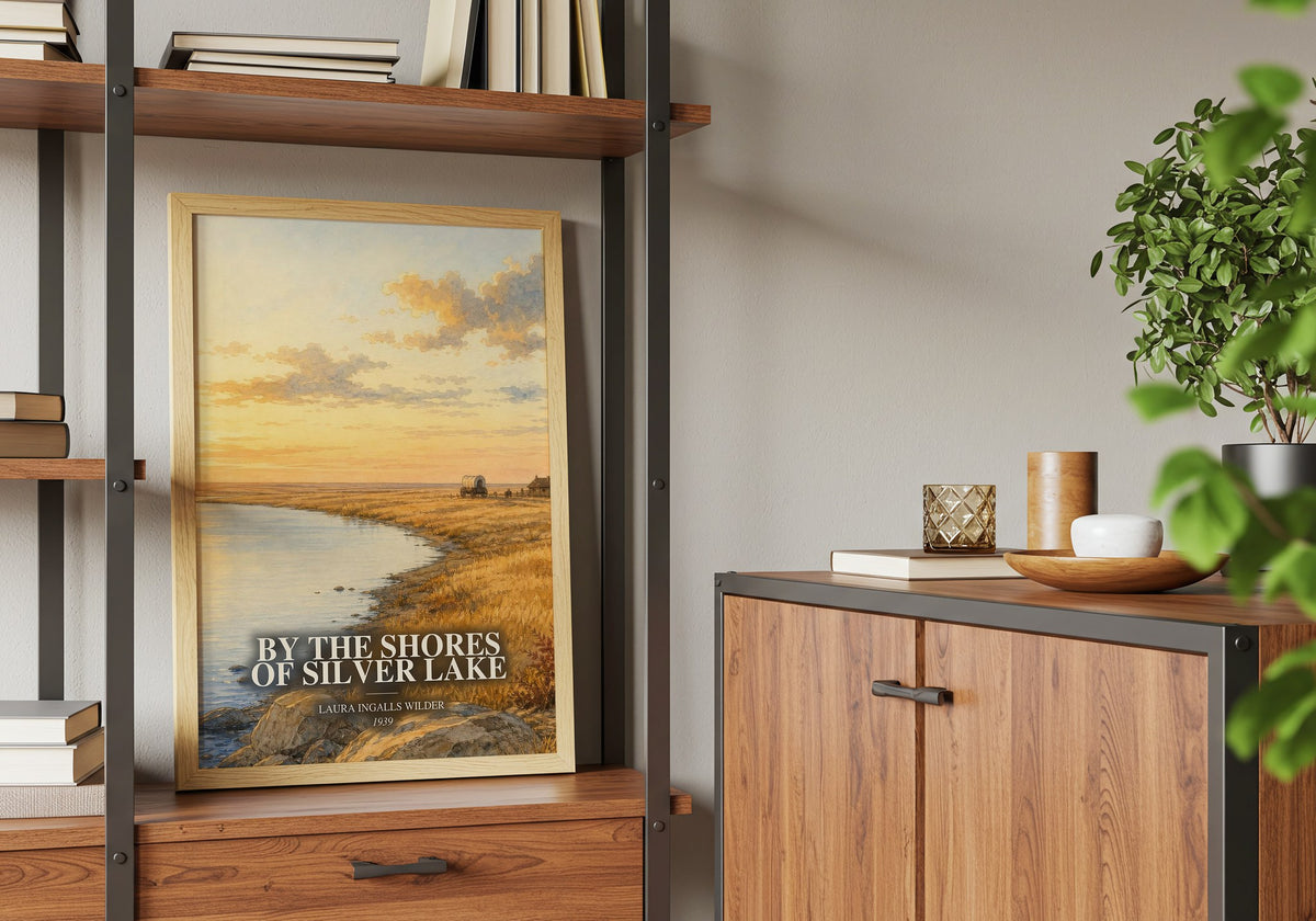 By the Shores of Silver Lake book watercolour illustration paper finish options – matte satin gloss