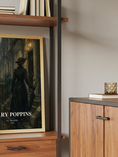 Mary Poppins book watercolour illustration paper finish options – matte satin gloss
