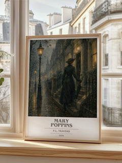 Mary Poppins book cover poster colour and style options – P.L. Travers book art