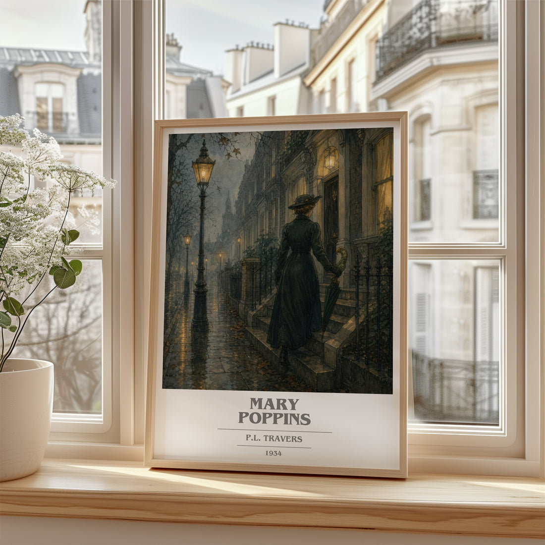 Mary Poppins book cover poster colour and style options – P.L. Travers book art