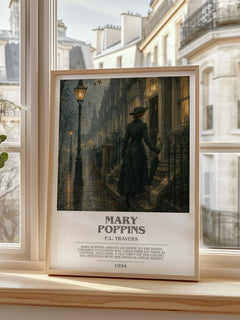 Mary Poppins bookish poster colour and style options – P.L. Travers book art