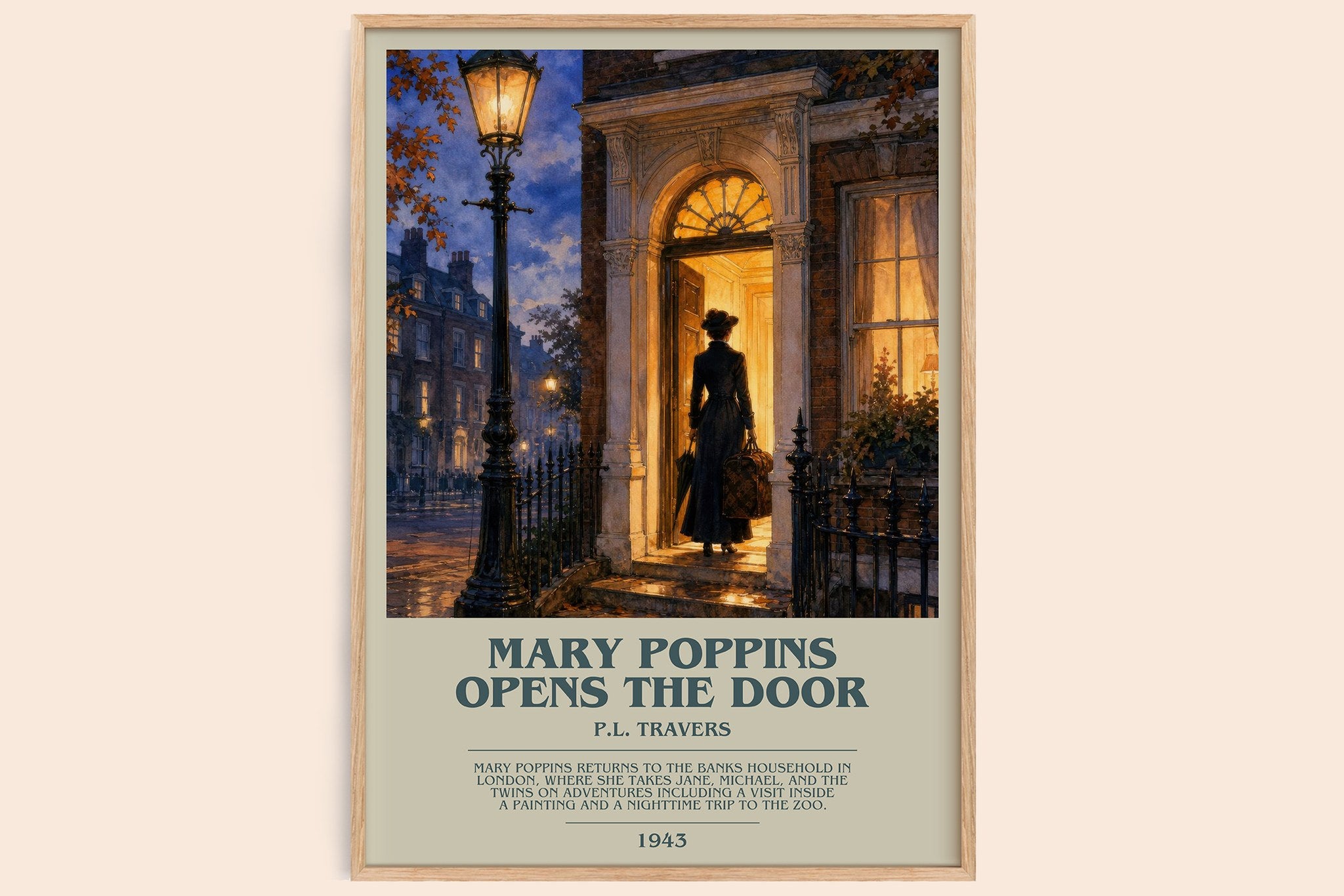 Mary Poppins Opens the Door Bookish Wall Art by P.L. Travers