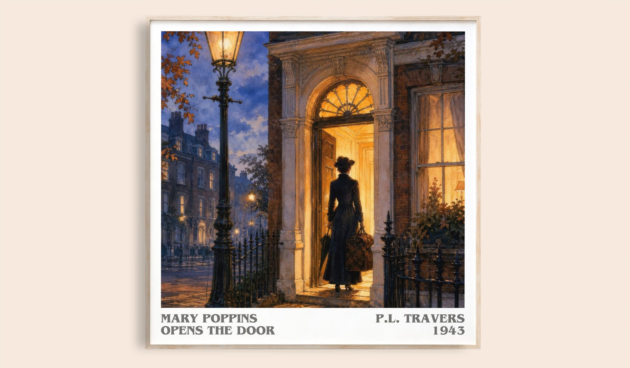 Mary Poppins Opens the Door Literary Art Print by P.L. Travers