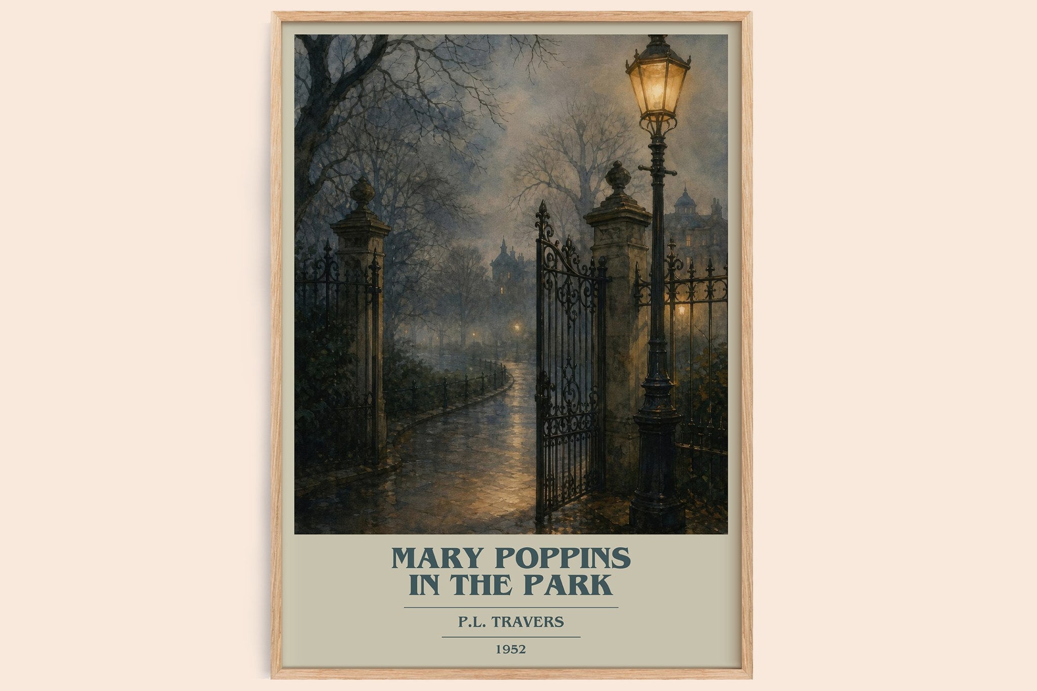 Mary Poppins in the Park Book Cover Poster by P.L. Travers