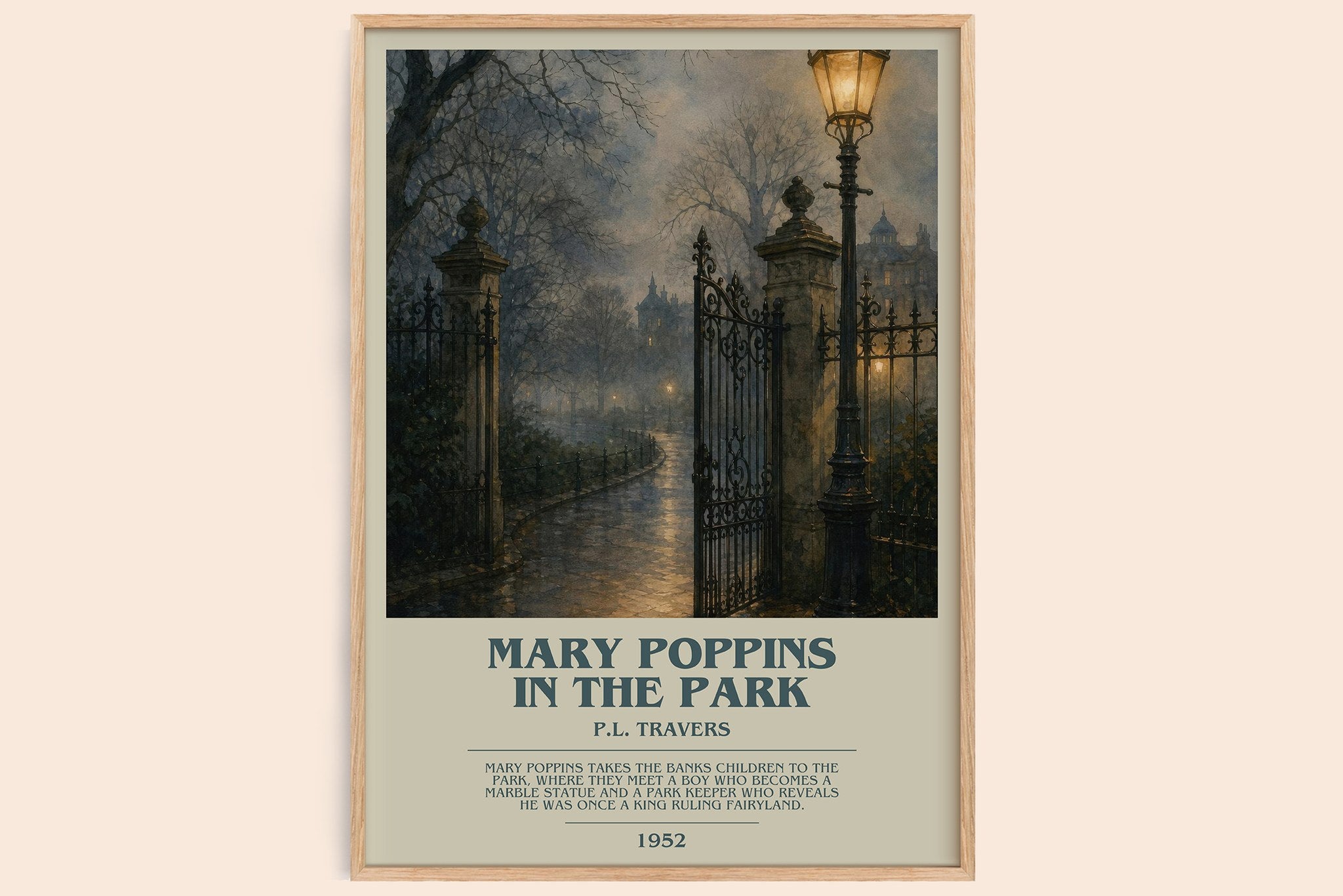 Mary Poppins in the Park Bookish Wall Art by P.L. Travers