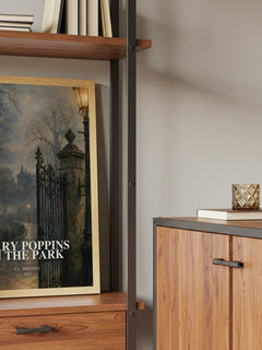 Mary Poppins in the Park book watercolour illustration paper finish options – matte satin gloss