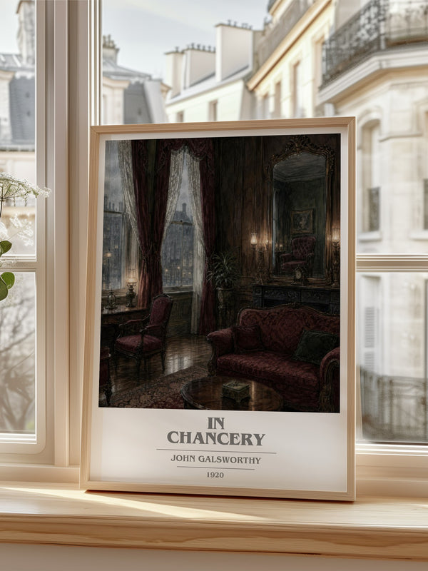In Chancery book cover poster colour and style options – John Galsworthy book art