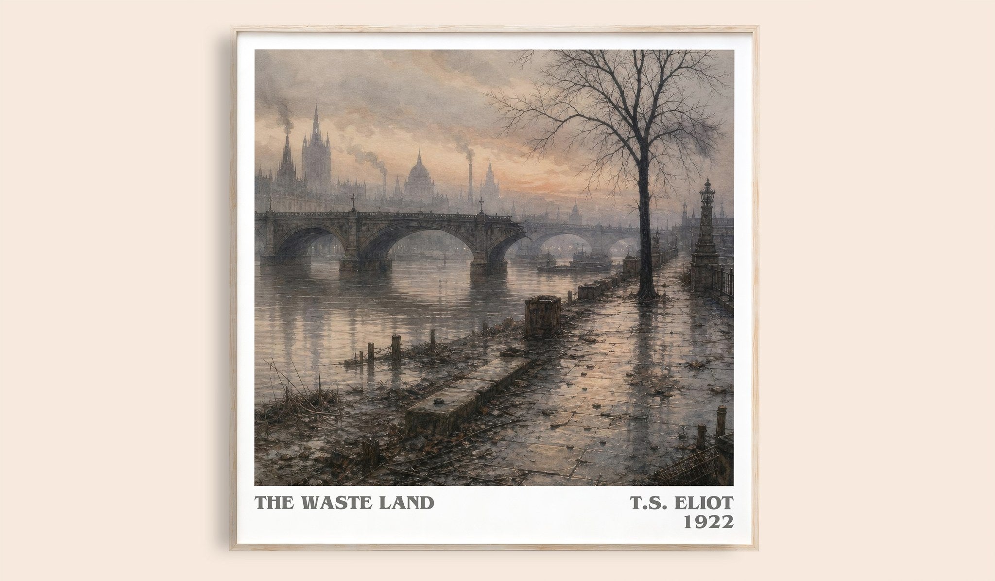 The Waste Land Literary Art Print by T.S. Eliot