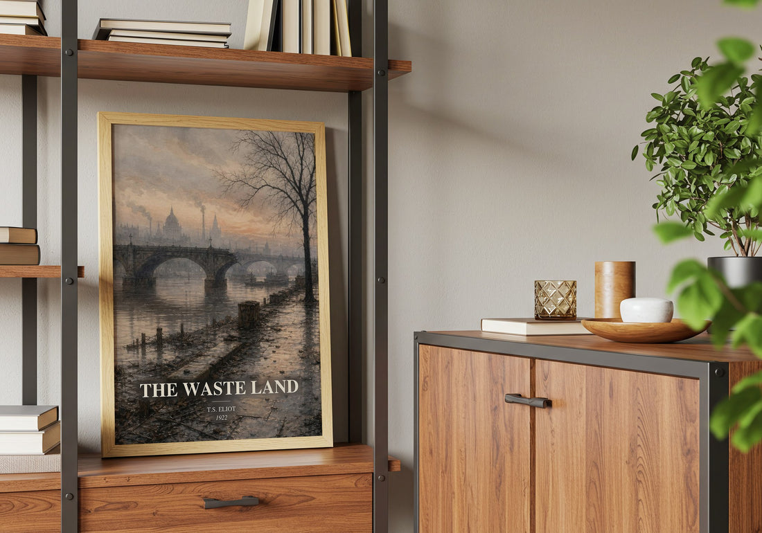 The Waste Land book watercolour illustration paper finish options – matte satin gloss