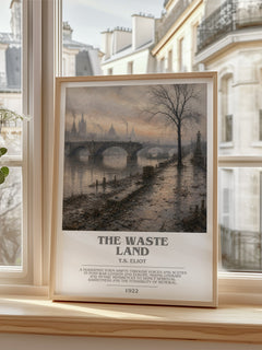 The Waste Land bookish poster colour and style options – T.S. Eliot book art
