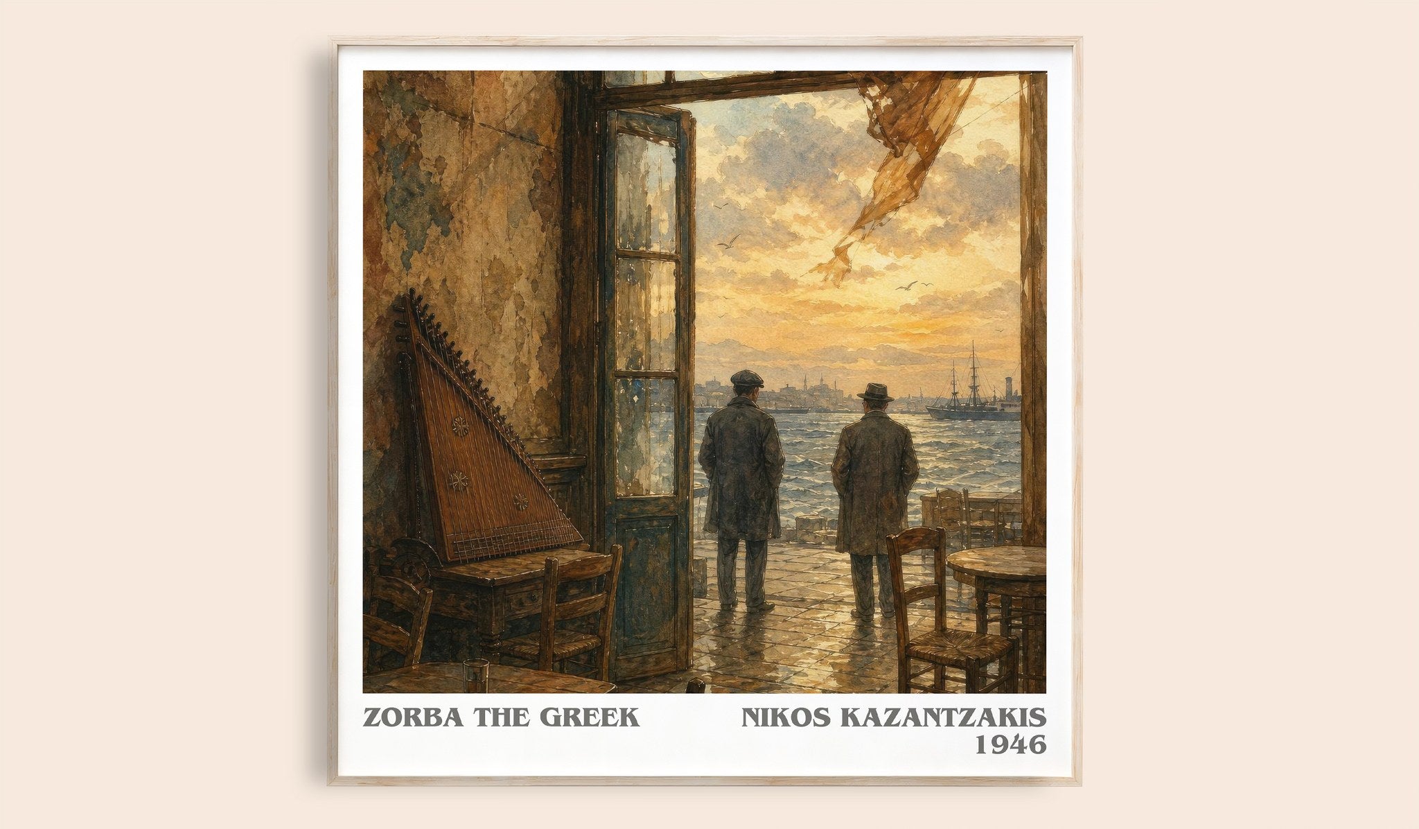 Zorba the Greek Literary Art Print by Nikos Kazantzakis