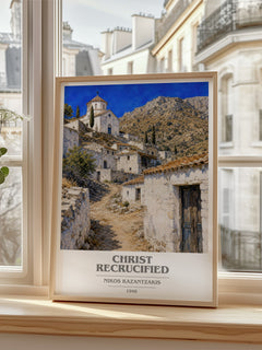 Christ Recrucified book cover poster colour and style options – Nikos Kazantzakis book art