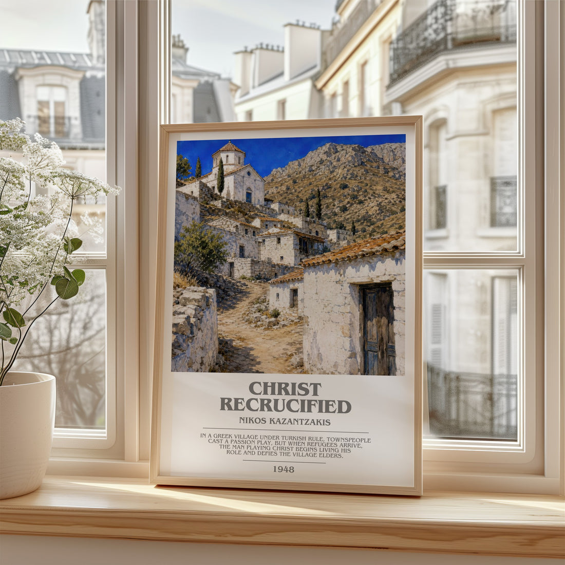 Christ Recrucified bookish poster colour and style options – Nikos Kazantzakis book art