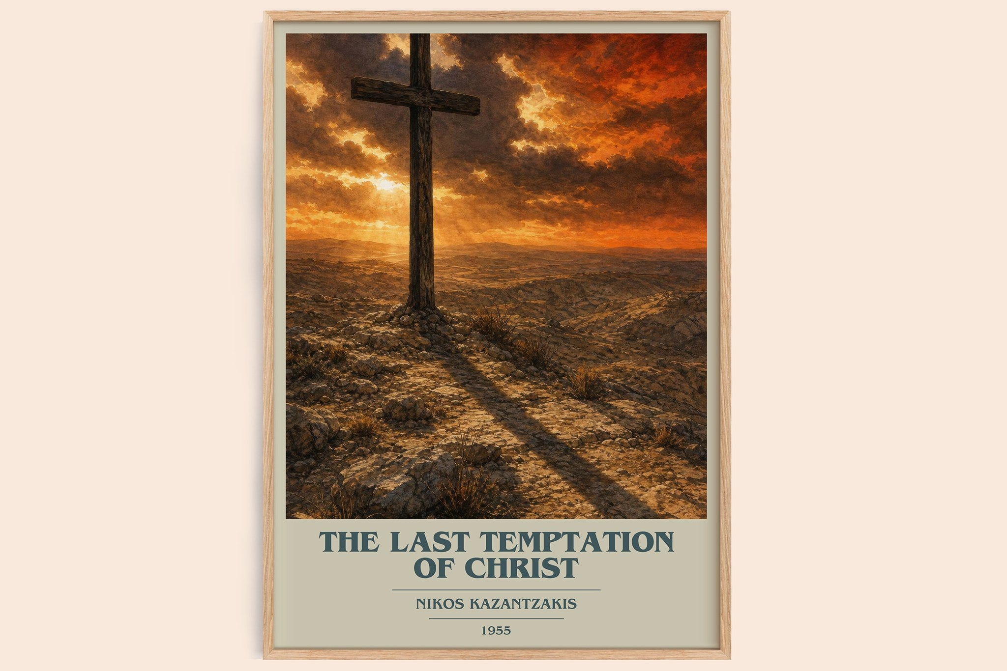 The Last Temptation of Christ Book Cover Poster by Nikos Kazantzakis