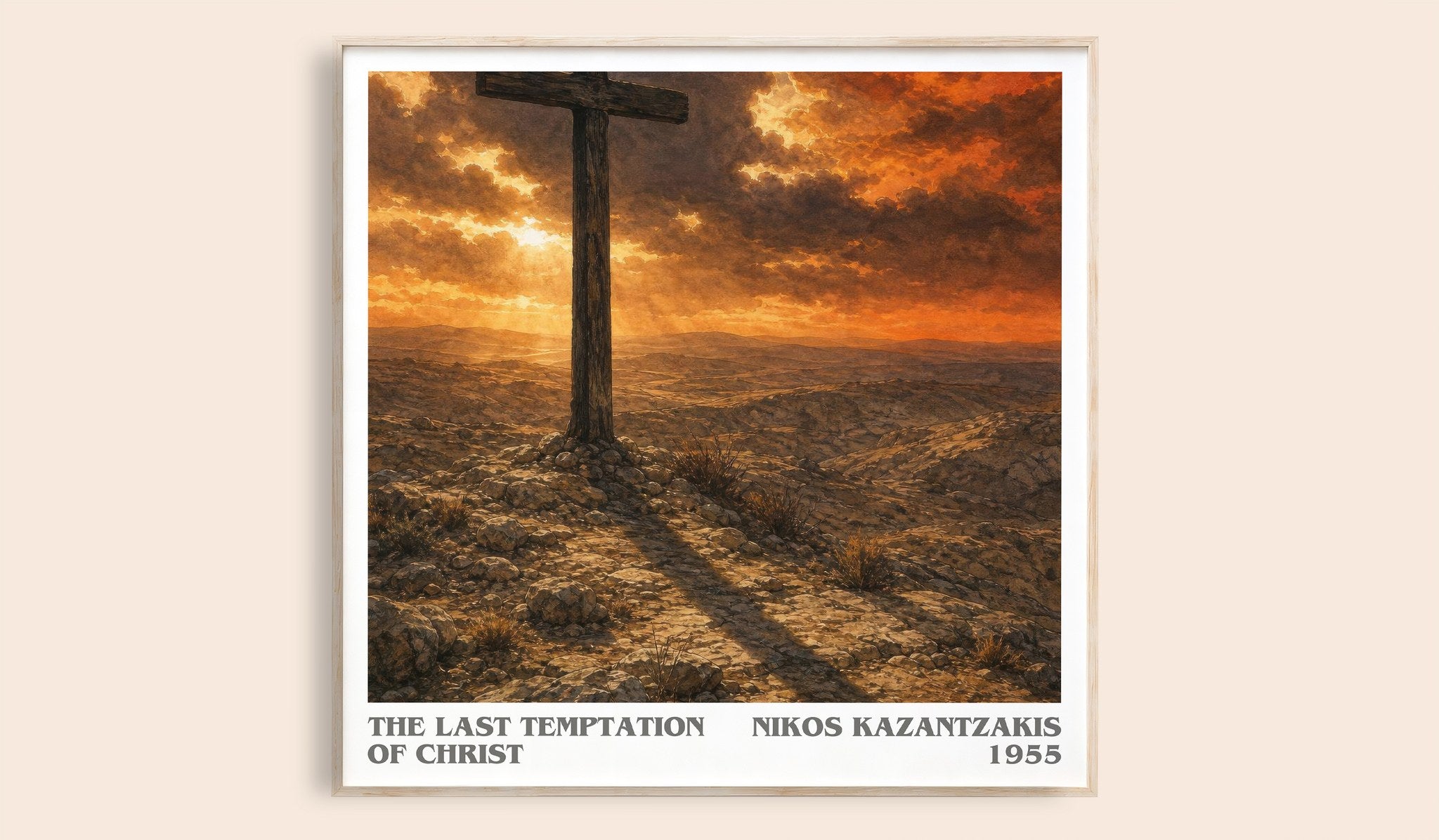 The Last Temptation of Christ Literary Art Print by Nikos Kazantzakis