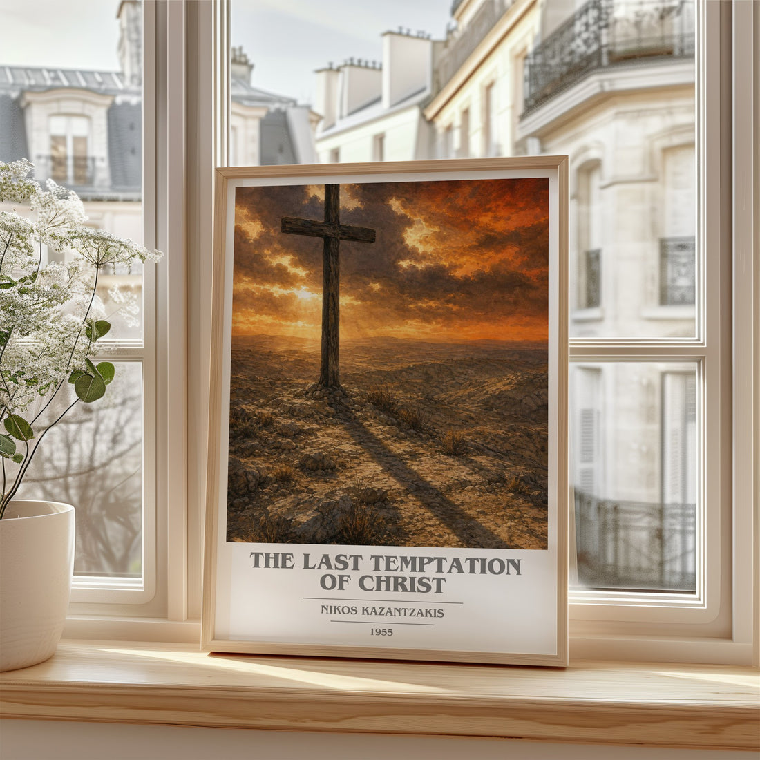 The Last Temptation of Christ book cover poster colour and style options – Nikos Kazantzakis book art