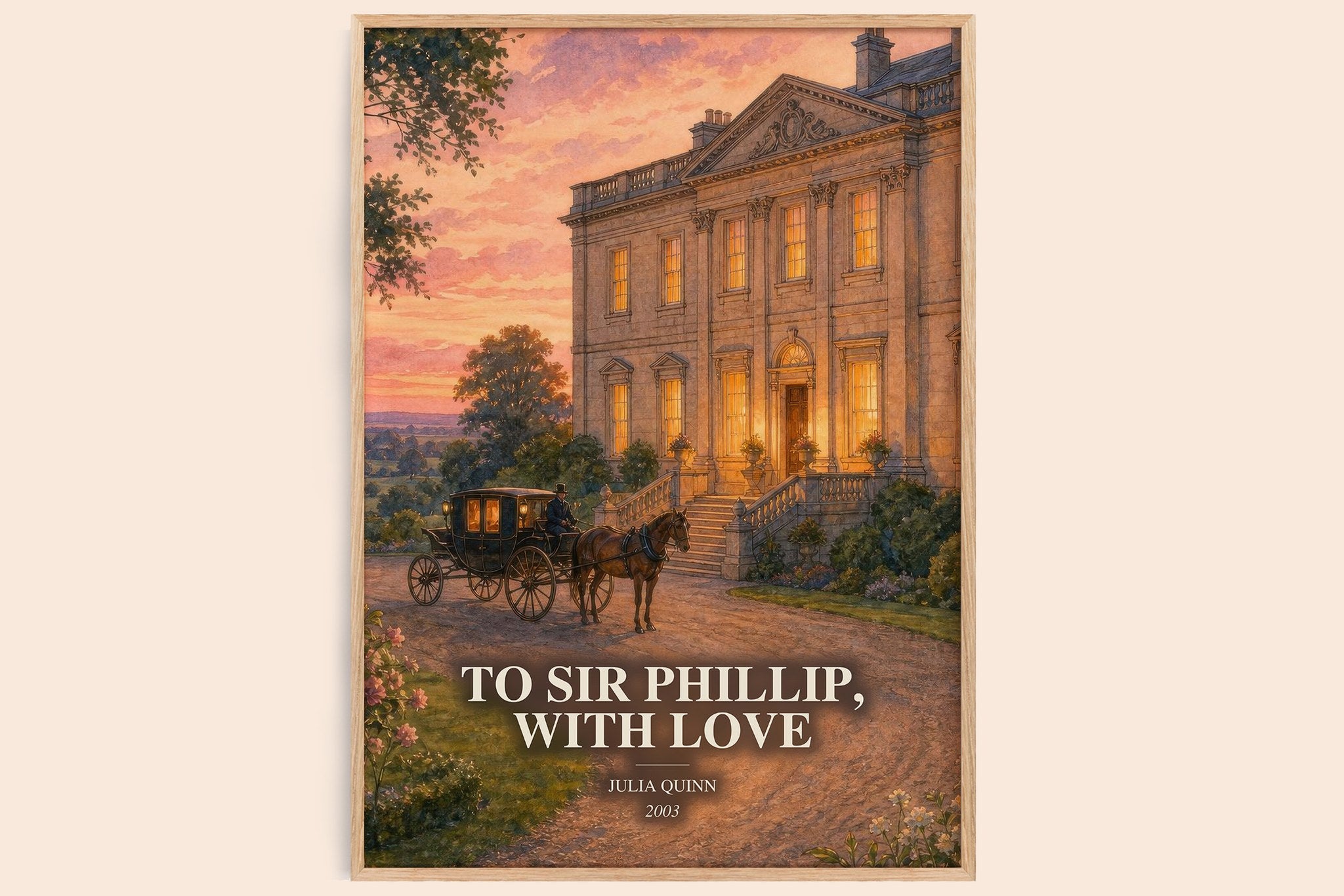 To Sir Phillip, With Love Book Watercolour Illustration by Julia Quinn