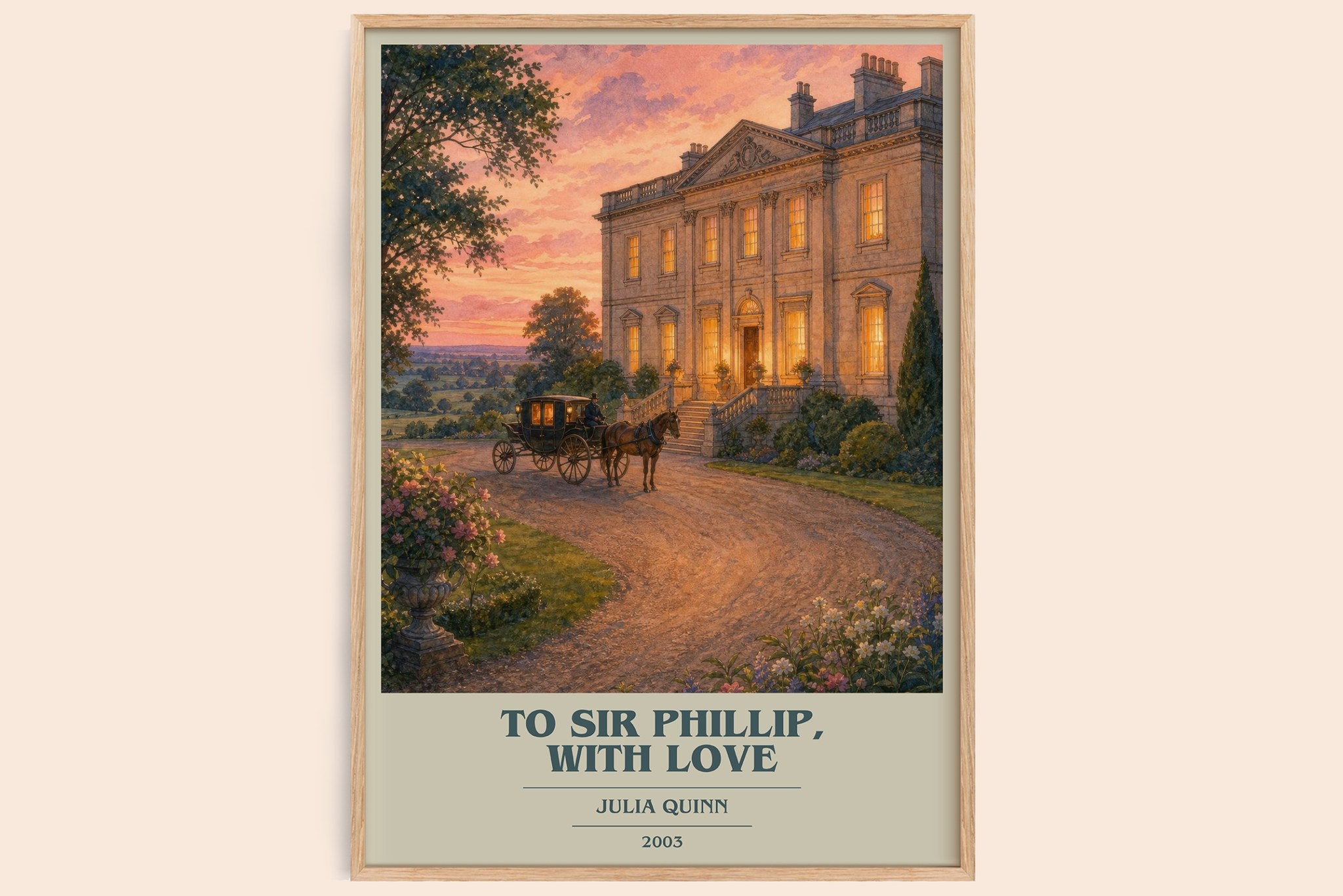 To Sir Phillip, With Love Book Cover Poster by Julia Quinn