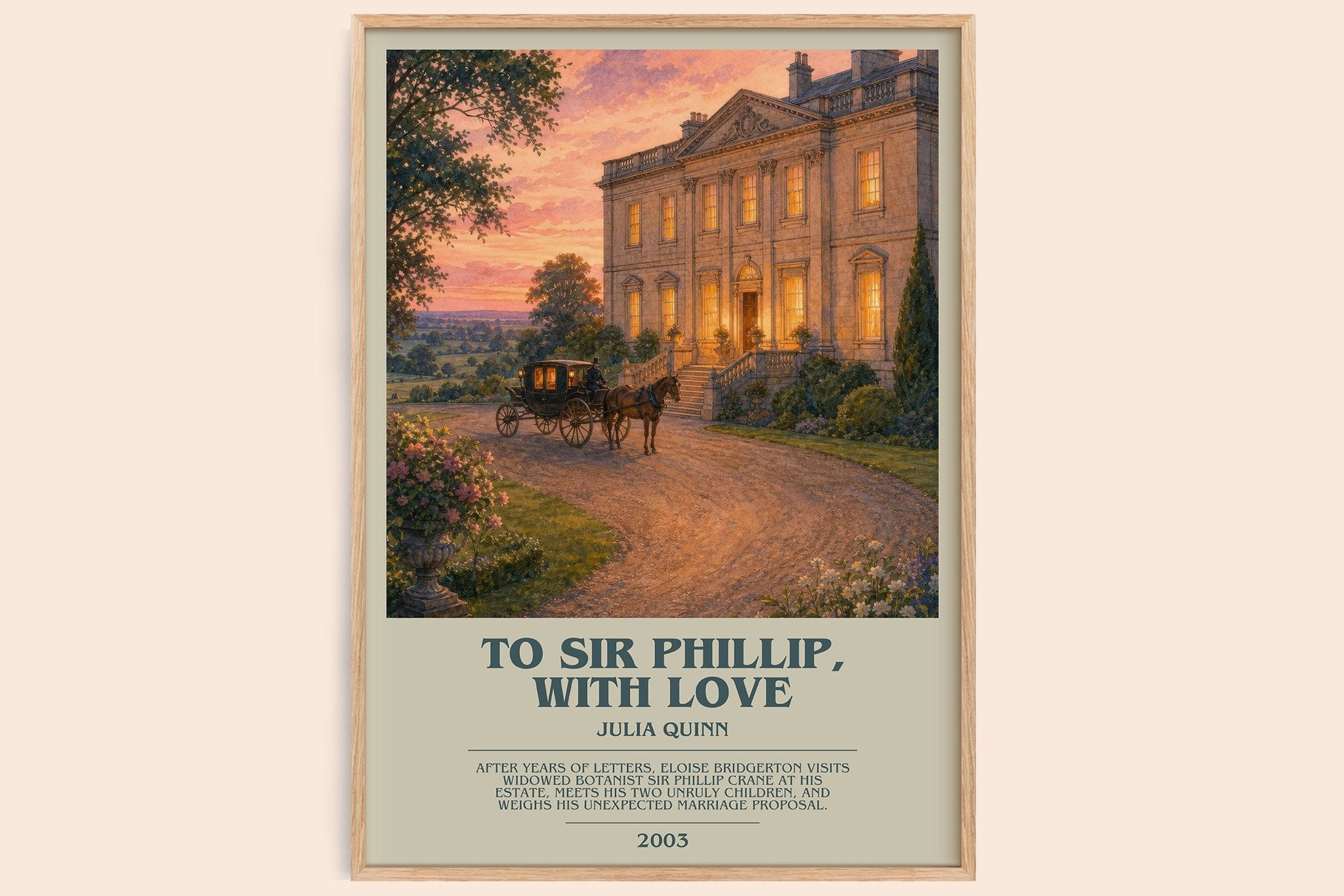 To Sir Phillip, With Love Bookish Wall Art by Julia Quinn