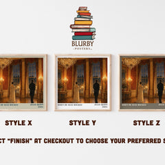 When He Was Wicked literary print in frame leaning in hallway – romance wall art