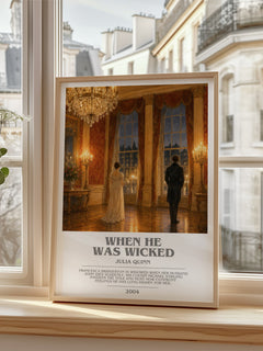 When He Was Wicked bookish poster colour and style options – Julia Quinn book art
