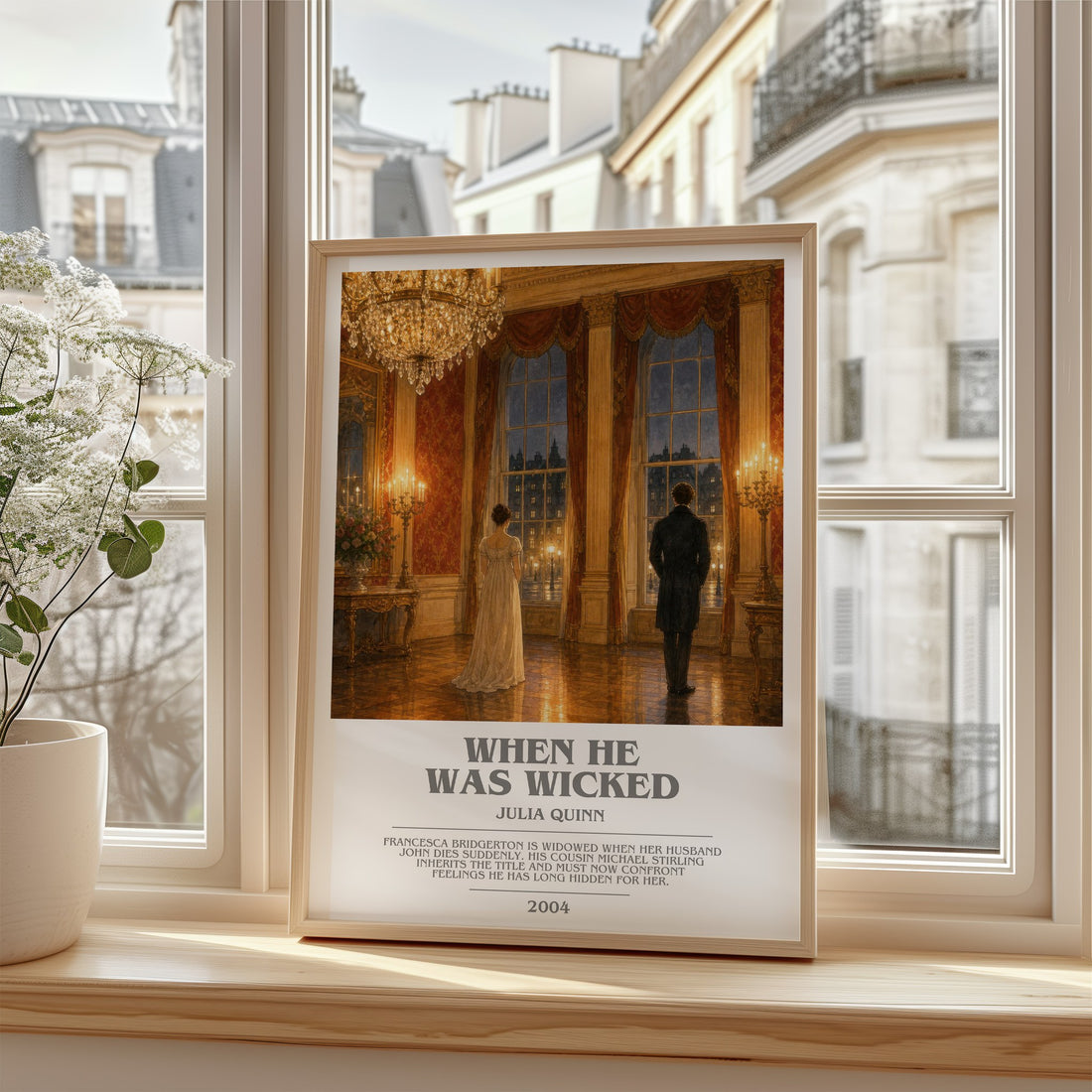 When He Was Wicked bookish poster colour and style options – Julia Quinn book art