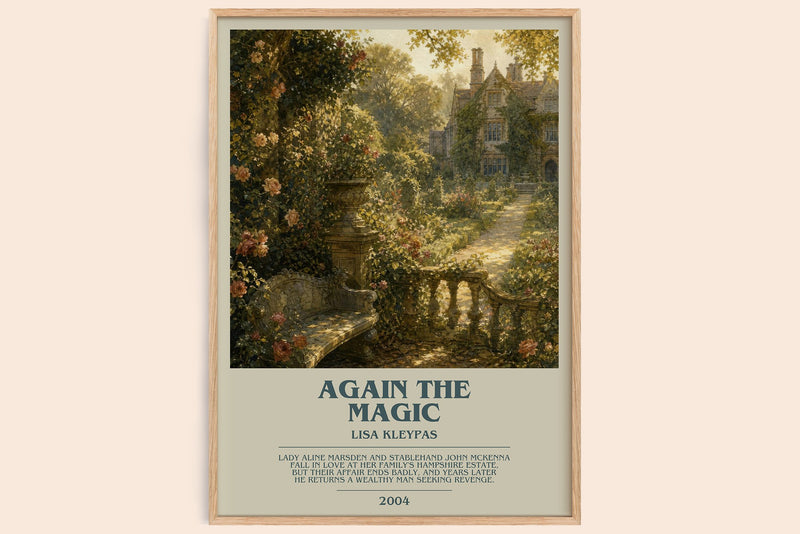 Again the Magic Bookish Wall Art by Lisa Kleypas (Modern style)