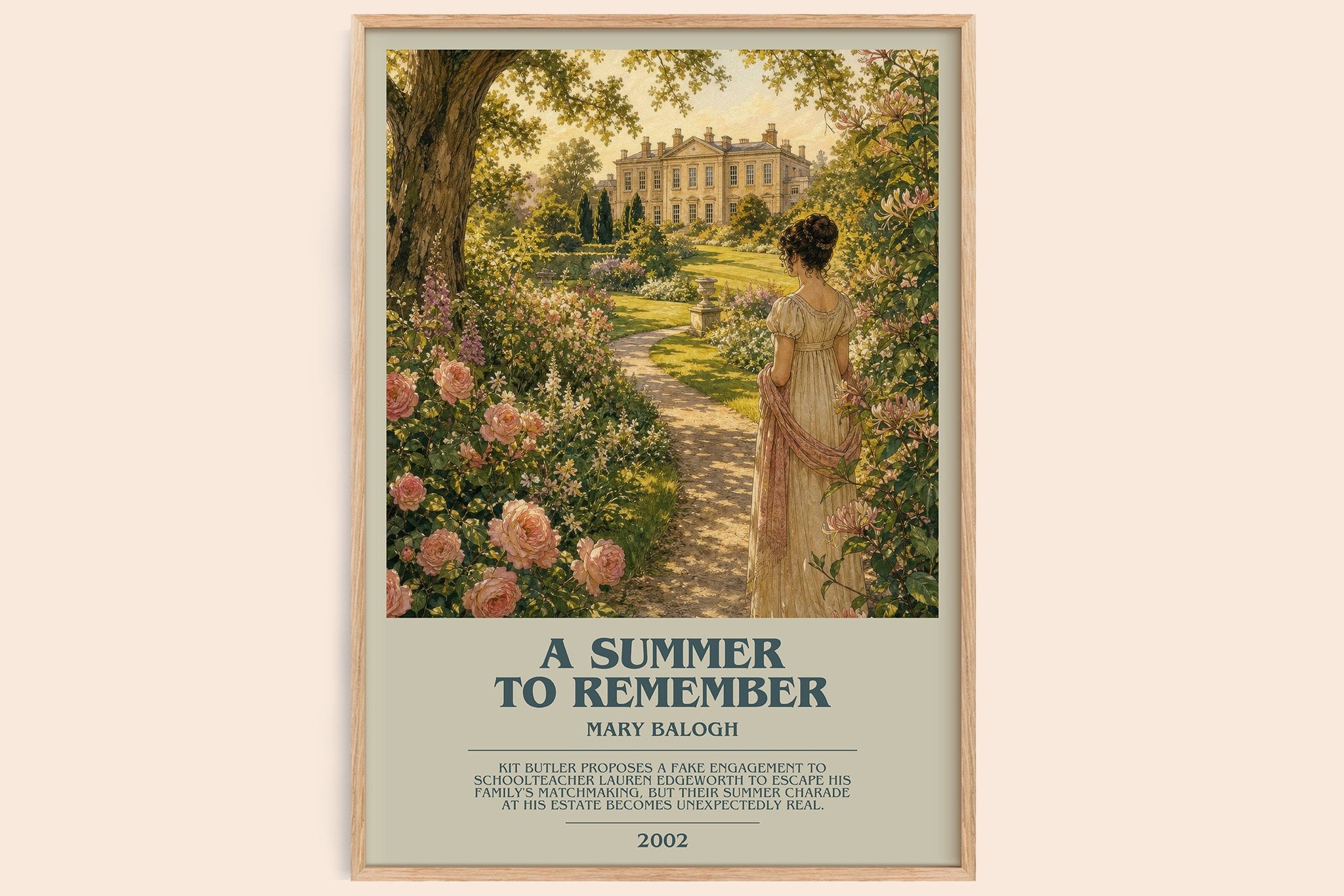 A Summer to Remember Bookish Wall Art by Mary Balogh