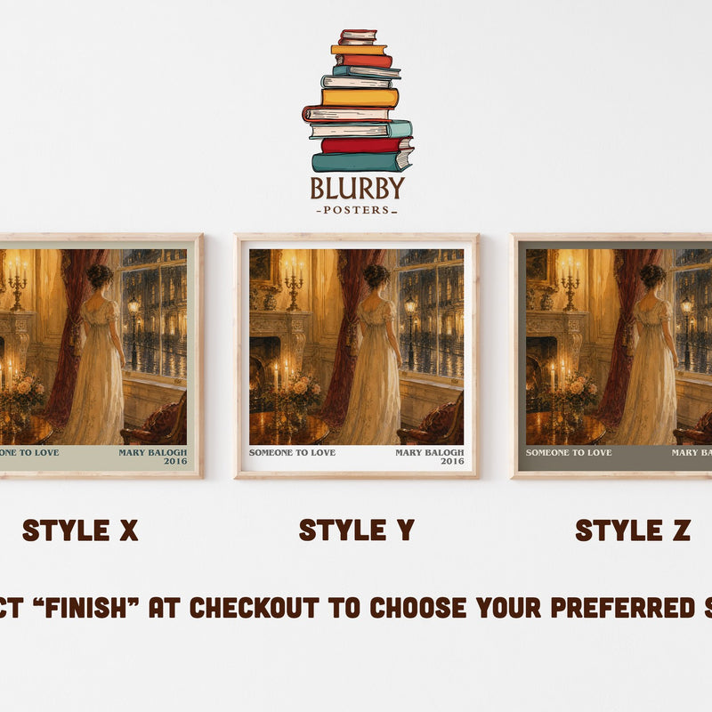 Someone to Love literary print in frame leaning in hallway – romance wall art