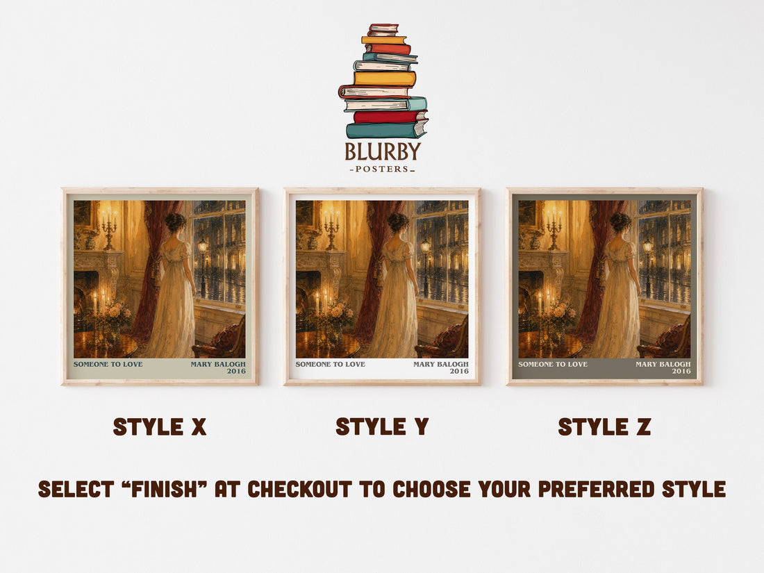 Someone to Love literary print in frame leaning in hallway – romance wall art (mockup)