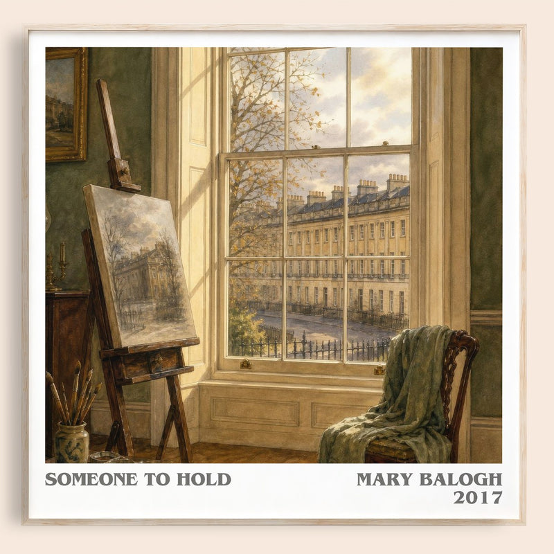 Someone to Hold literary book poster by Mary Balogh – framed literary art print