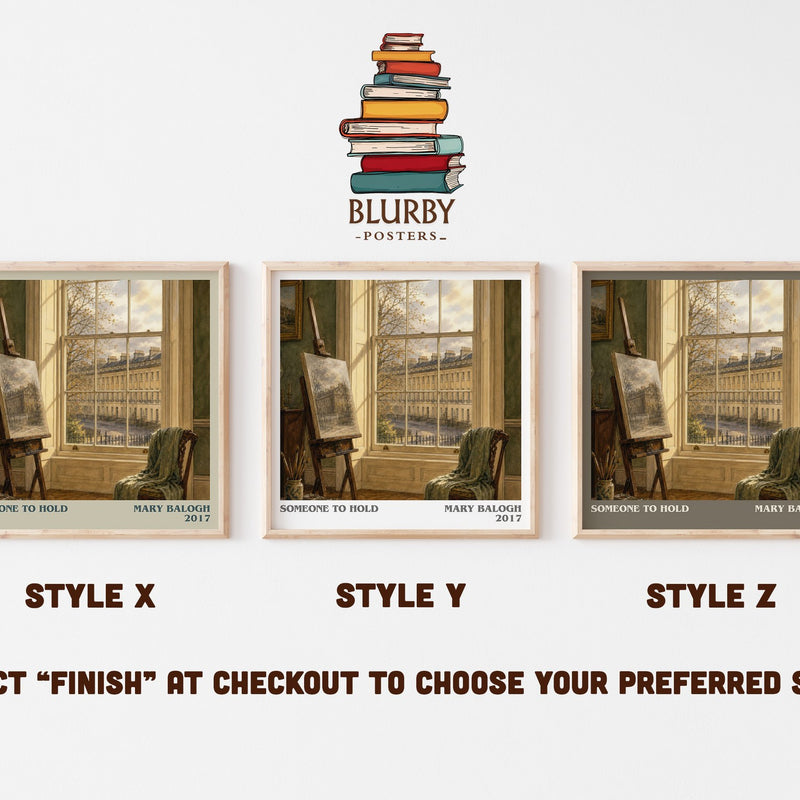 Someone to Hold literary print in frame leaning in hallway – romance wall art